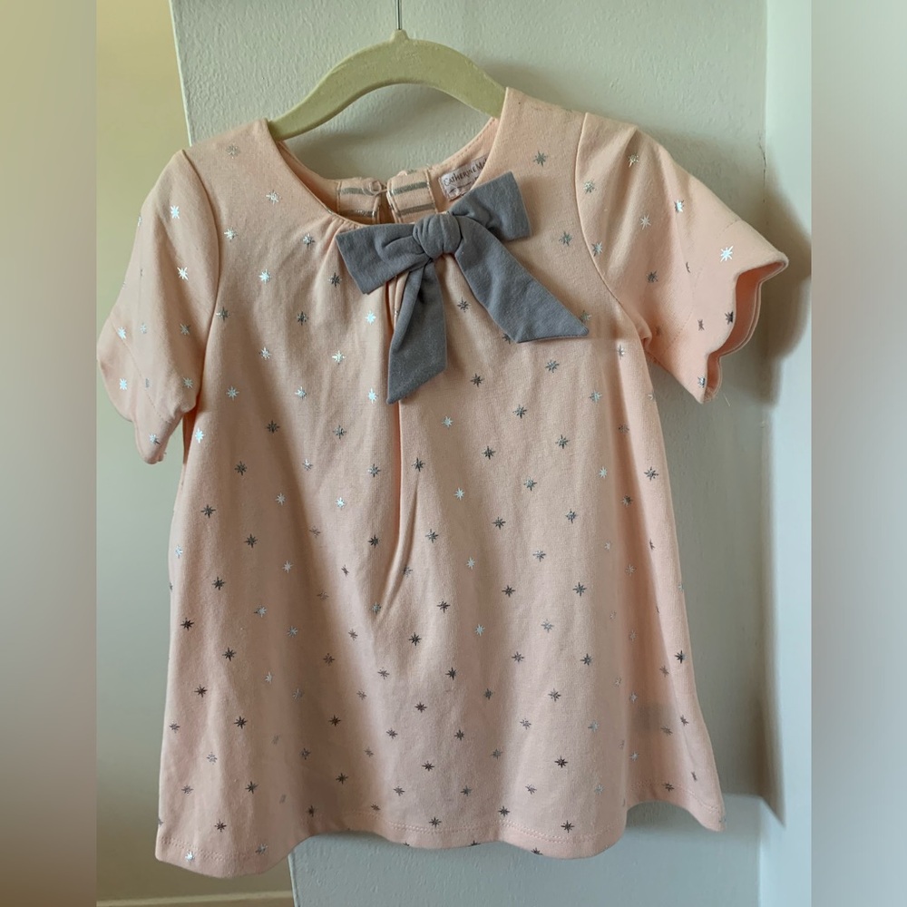 Catherine Malandrino Peach and stars dress. Size 3t.